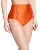 Solid High-waist Bikini Bottom With