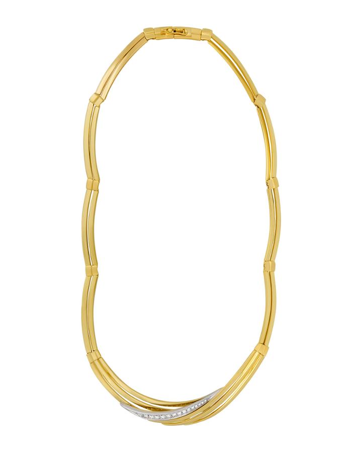 18k Diamond Multi-row Necklace