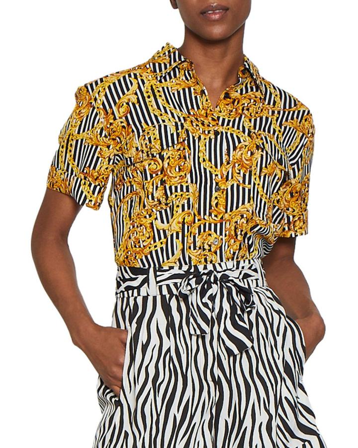 Vina Printed High-low Top