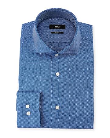 Men's Slim Fit Small Dots Dress