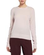 Cashmere Crewneck Long-sleeve Top
