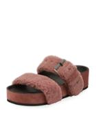 Evin Platform Fur-strap