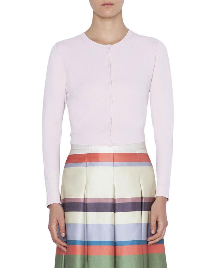 Cropped Viscose Bolero Cardigan