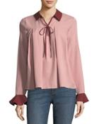 Layered Colorblock Blouse
