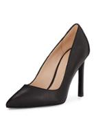 Duran Leather Pointed-toe Pump, Black