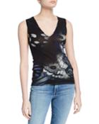 Butterfly V-neck Tank Top