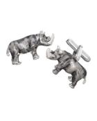 Hand-painted Enamel Rhino Cuff