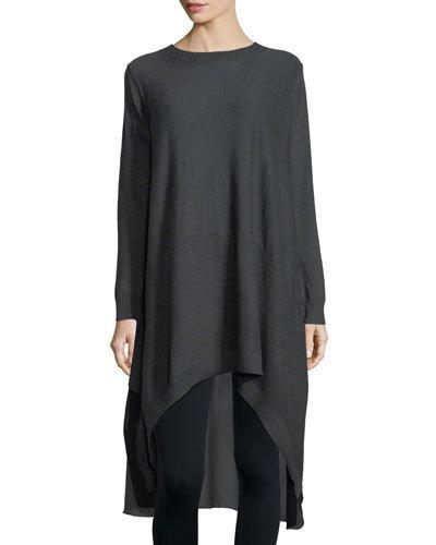 Chiffon-back Tunic
