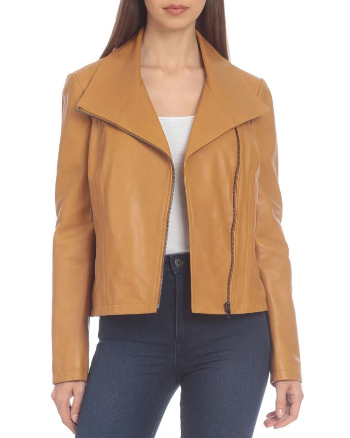 Lamb Leather Envelop Jacket