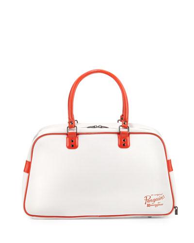 Retro Sport Gym Bag, Bright White