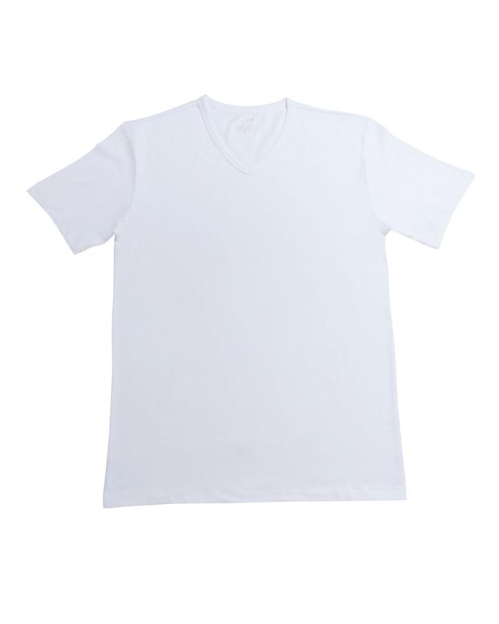 Men's Stretch Cotton V-neck T-shirts,
