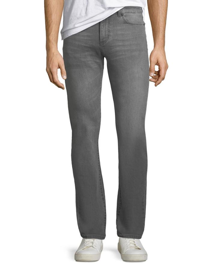 Men's Russell Slim Straight Gray Denim Jeans
