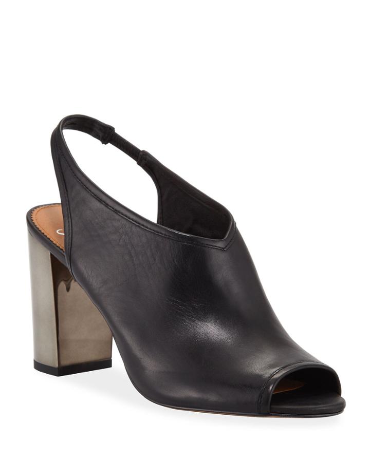 Osborn Metallic-heel Slingback