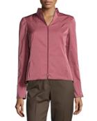 Amia Sateen Two-zip Jacket