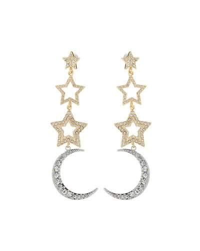 Starmoon Crystal Drop Earrings