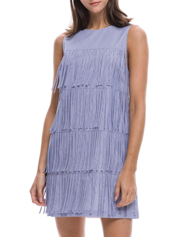 Sleeveless Fringe Dress