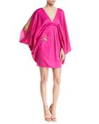 Blossom Kimono-sleeve Mini Cocktail Dress