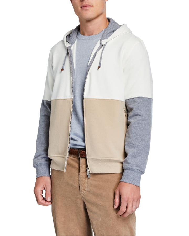 Men's Colorblock Sports Hoodie Jacket