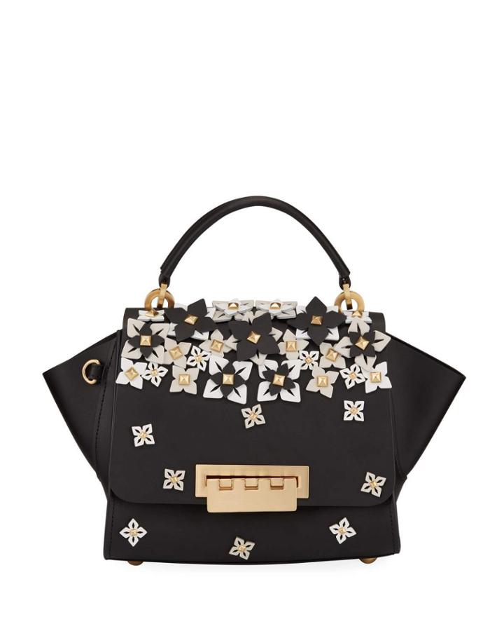 Eartha Top Handle Studded Floral