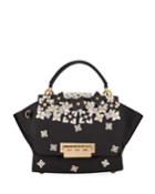Eartha Top Handle Studded Floral