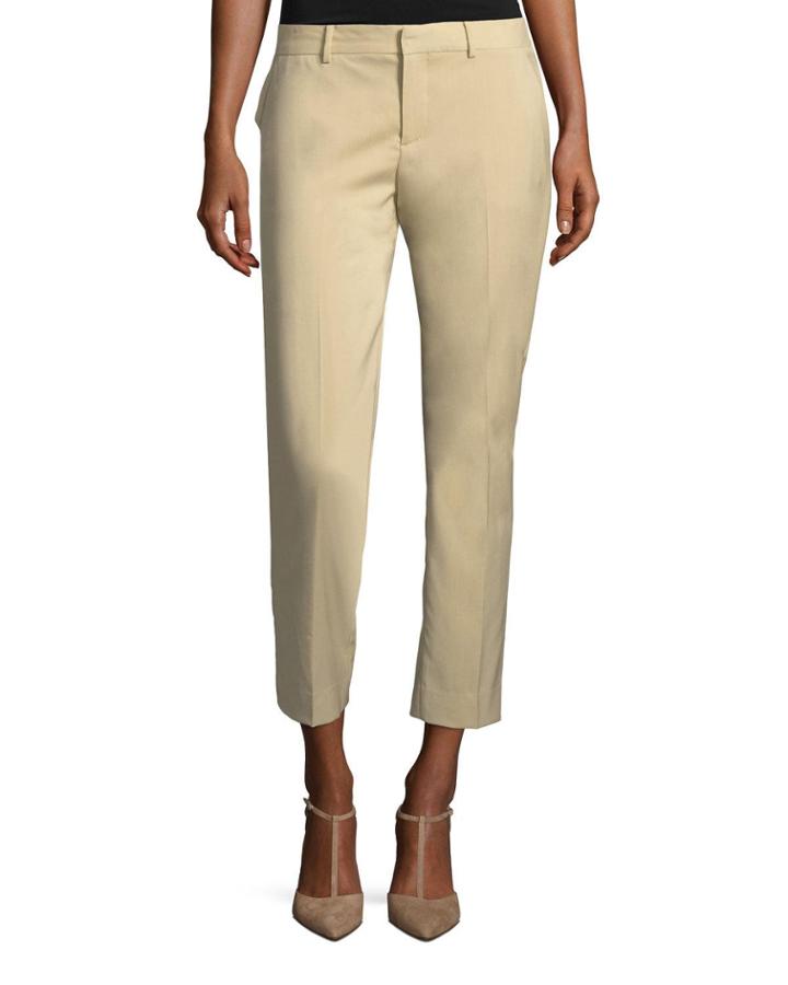 Patrice Straight-leg Ankle Wool Pants