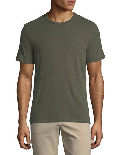 Short-sleeve Slub-knit