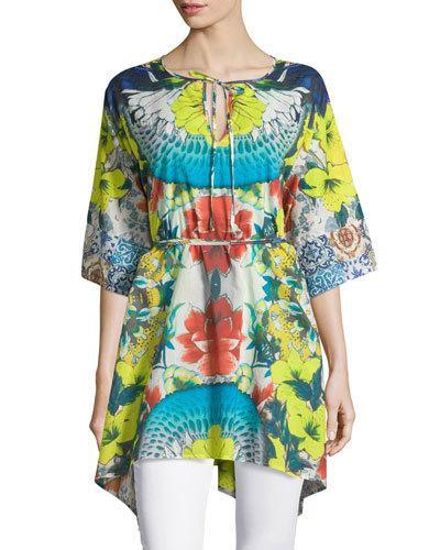 Floral-print Tunic,