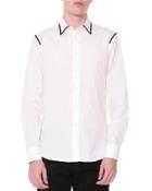 Contrast-trim Button-down