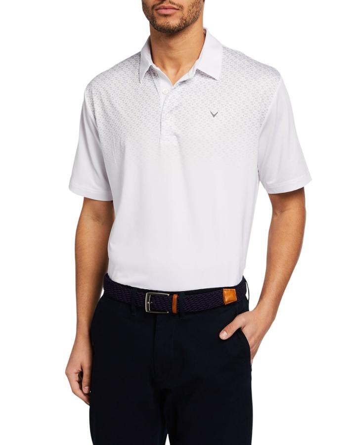 Men's Diffused Geo Print Polo