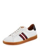 Helvio Leather Striped