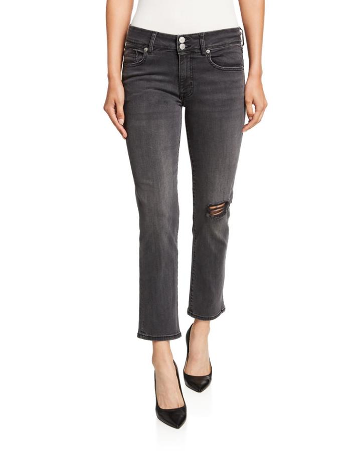 Ginny Distressed Cropped Jeans