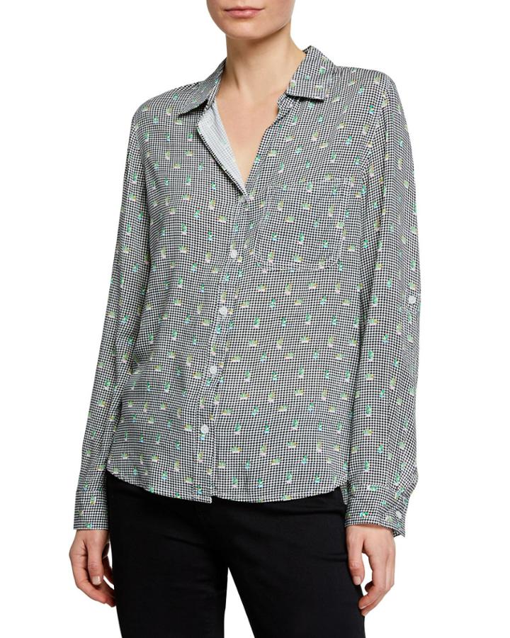 Elisa Cacti Gingham Button-down