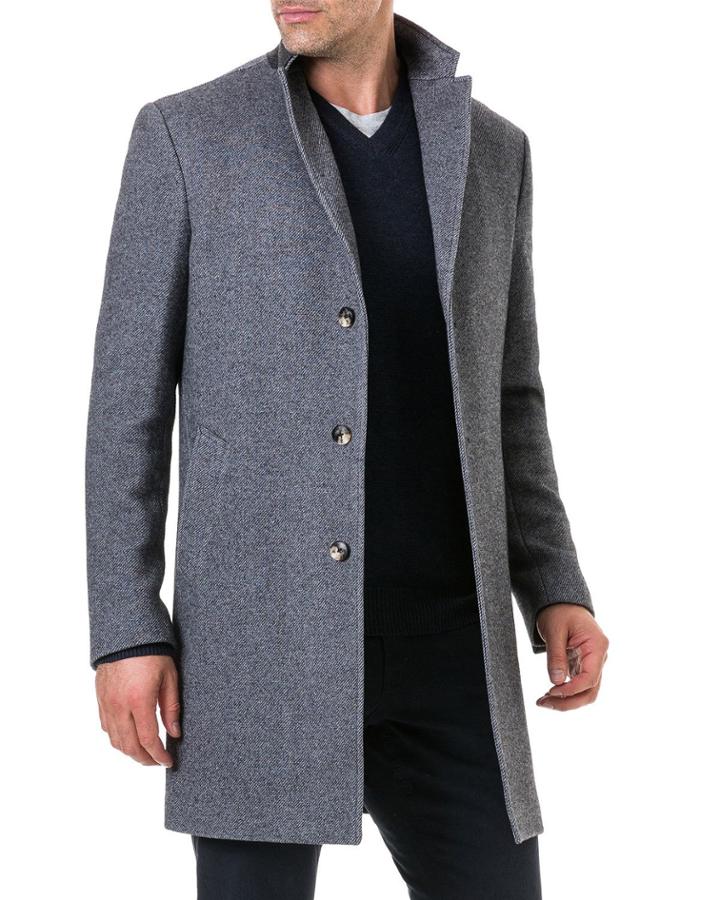 Men's Calton Hill Wool-cotton Coat