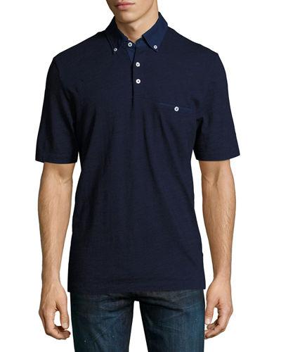Solid Knit Pocket Polo