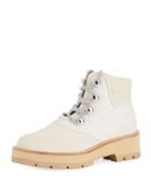 Dylan Suede/canvas Lace-up Hiking Boot