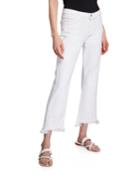Selena Mid-rise Cropped Boot-cut Jeans