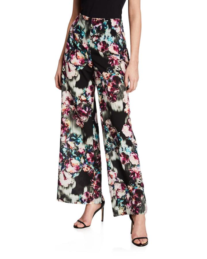 Floral-print Wide