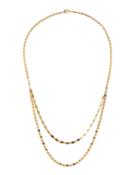 14k Kite 2-strand Necklace