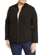 Long-sleeve Double-zip Paneled Jacket,