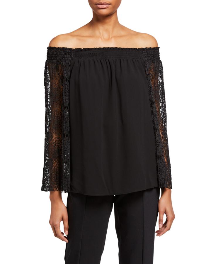 Lace Off-the-shoulder Top