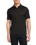 Men's Jasper Metallic-jacquard Polo