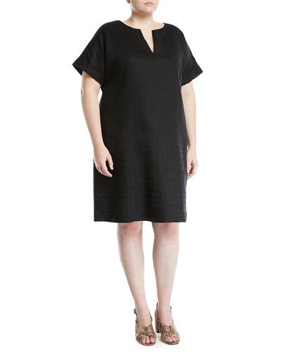 Fabian Eyelet Embroidered Tunic Dress,