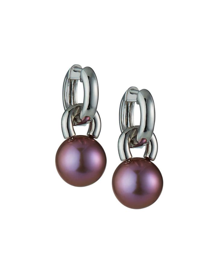 Classy Detachable Pearl Hoop Earrings