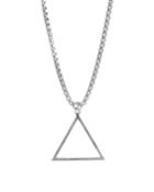Men's Triangular Pendant Necklace,
