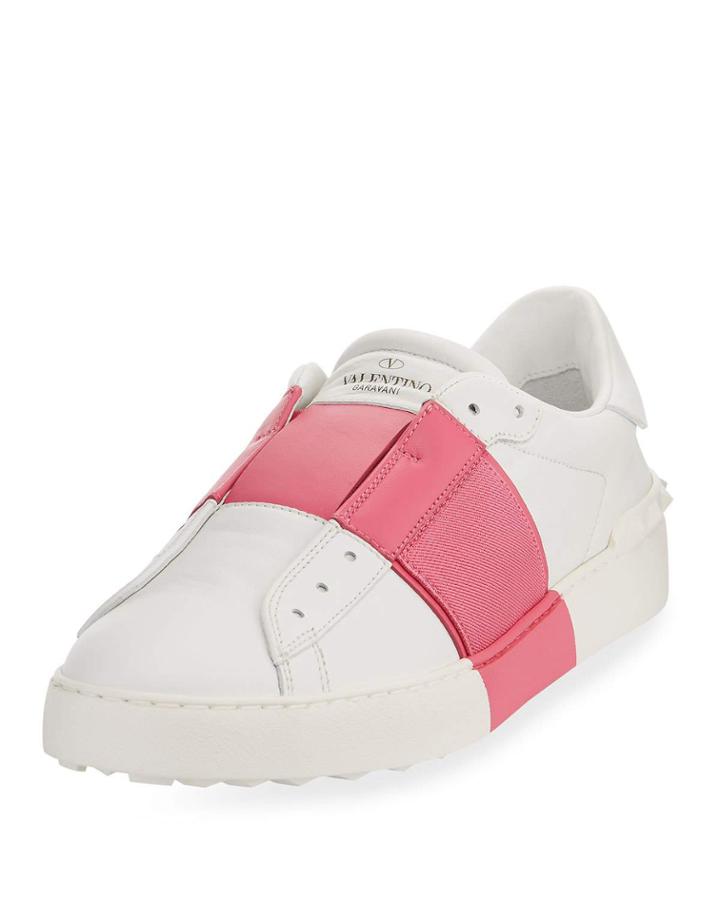 Rockstud Slip-on Leather