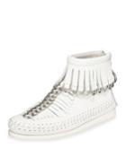 Montana Soft Pebbled Leather Moccasin Booties
