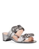 Nanette Metallic Bow Wedge