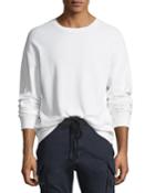 Waffle-knit Cotton Crewneck T-shirt