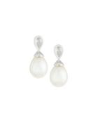 Pearl & Crystal Drop Earrings,