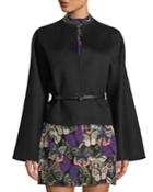 Wool-cashmere Belted Jacket